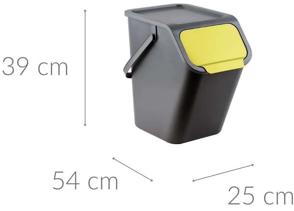 Pojemnik do segregacji odpadów 25l, BINI