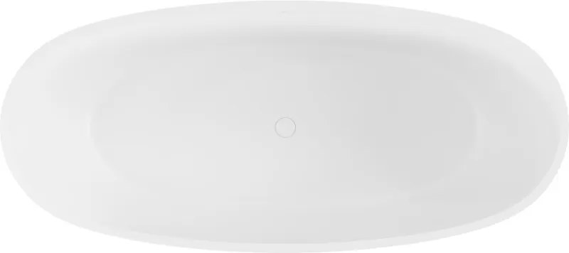 Mexen Torino wanna wolnostojąca z konglomeratu 155 x 78 cm, biała mat - 57271557800