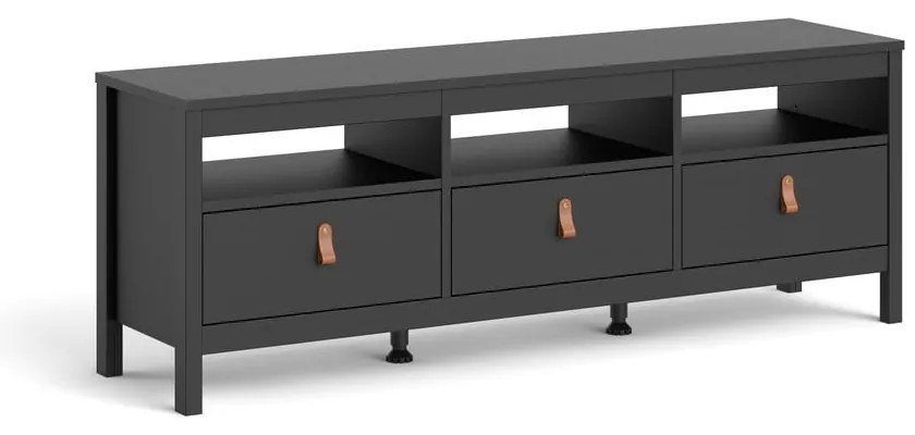 Czarna szafka pod TV 151x54 cm Madrid – Tvilum