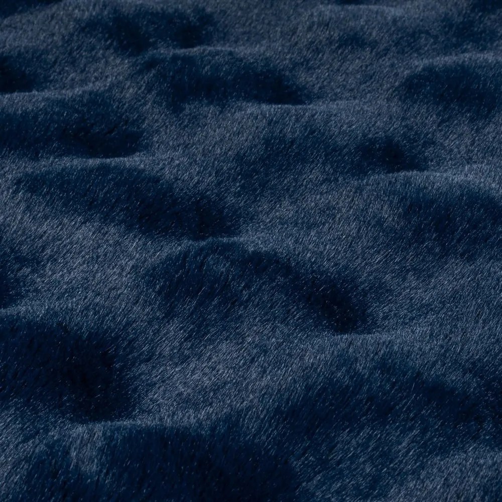 Ciemnoniebieska syntetyczna skóra 180x290 cm Waffle Faux Fur – Flair Rugs