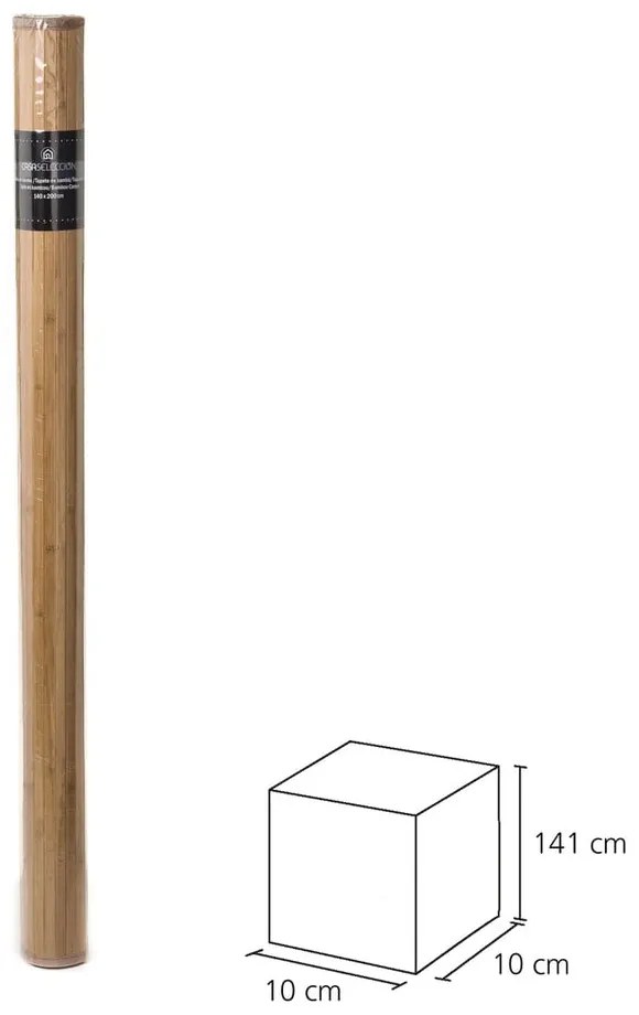 Bambusowy dywan w naturalnym kolorze 140x200 cm – Casa Selección