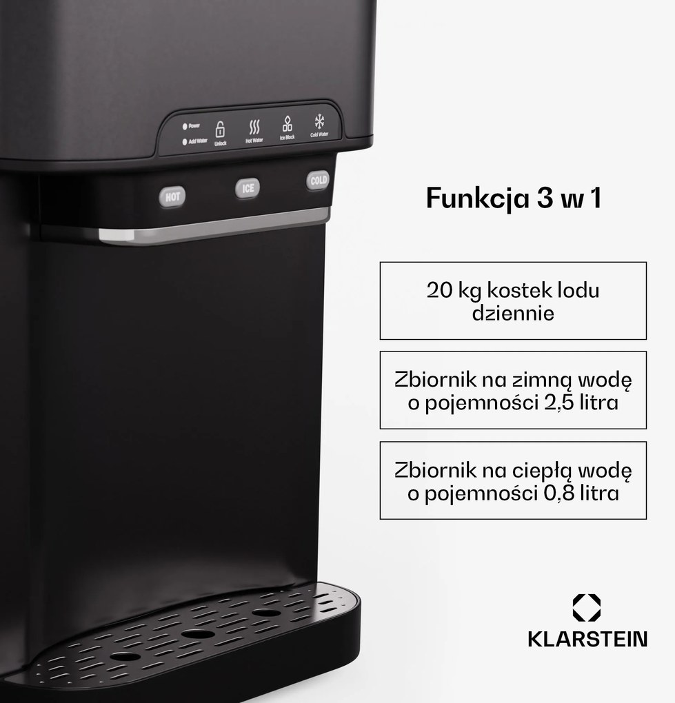 Klarstein Aqueous kostkarka do lodu 3 w 1