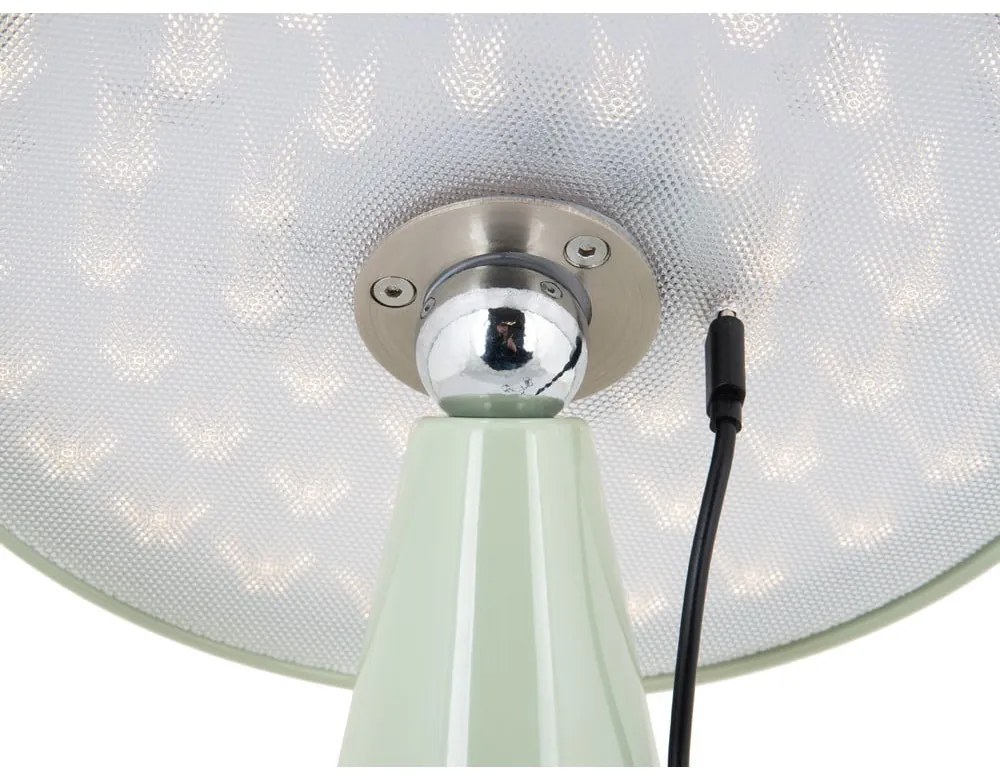Jasnozielona lampa stołowa LED ze ściemniaczem (wysokość 26 cm) Phoebe – Leitmotiv
