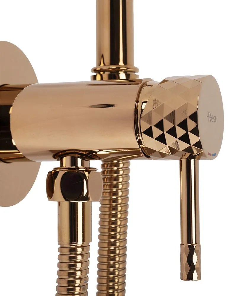 Bateria Bidetowa REA Lungo Loop Diamond Miedź