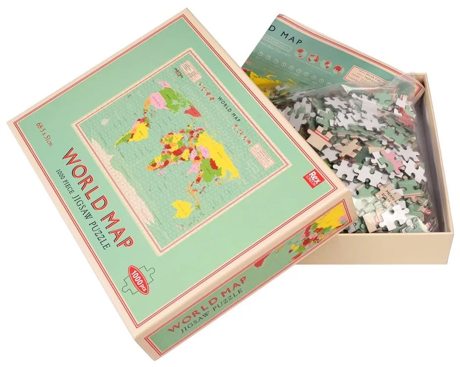 Puzzle (liczba elementów 1000) World Map – Rex London