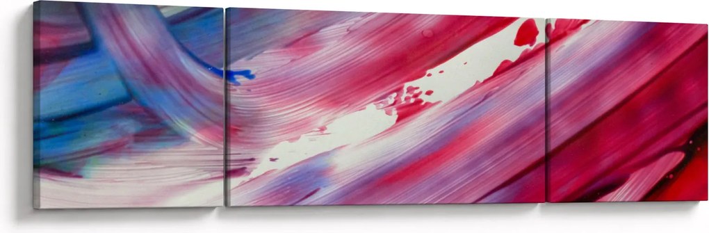 Obraz - różowo - niebieskie kolory (170x50 cm)