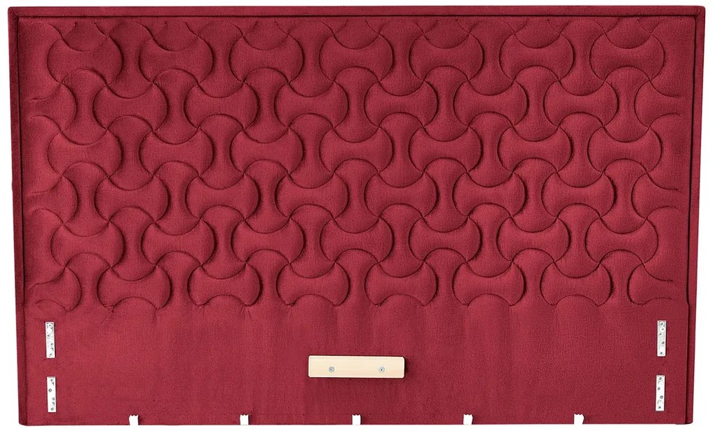 Bordowy pikowany zagłówek do łóżka K3-R76