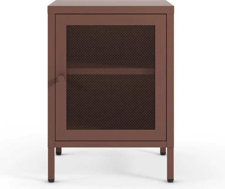 Bordowa szafka nocna Fayna – Marckeric
