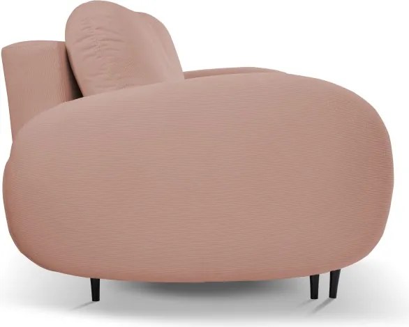 Sofa SOFT z funkcja spania i pojemnikiem PUDROWY RÓŻ RUN AGAIN 61
