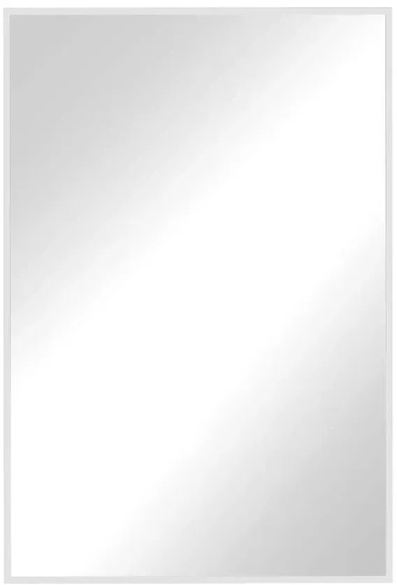 Białe prostokątne lustro z podświetleniem led 60x90 cm H4-R53