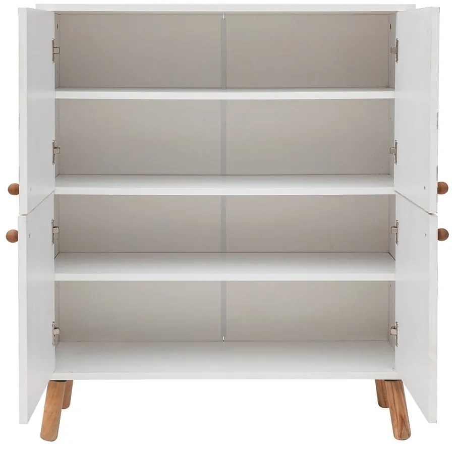 Biała szafka 95x111 cm Multilux – Kalune Design