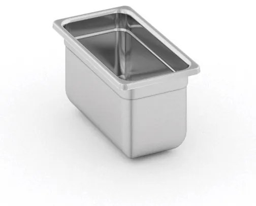 Pojemnik gastronomiczny ze stali nierdzewnej GN 1/3, 325 x 176 x 150 mm