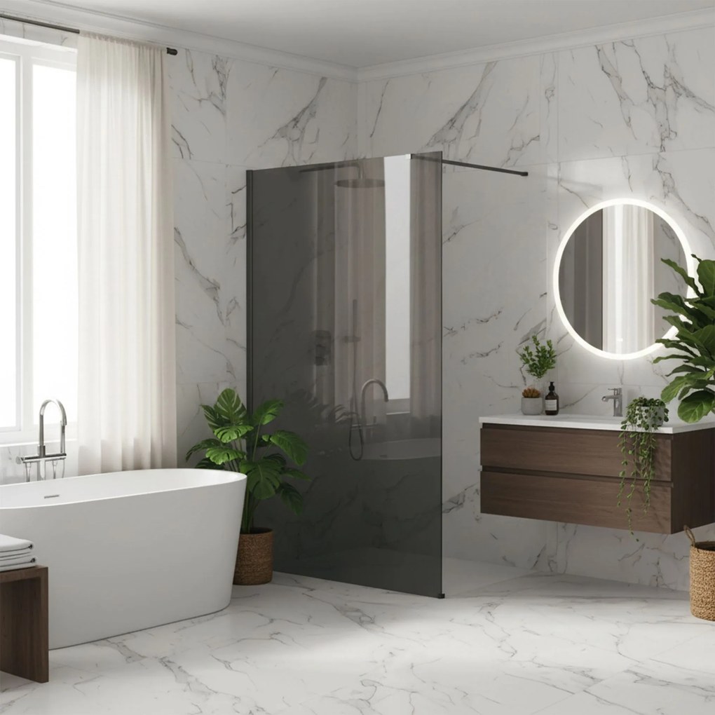 Kabina prysznicowa Walk-In Rea Flexi Grey / Tytan 140