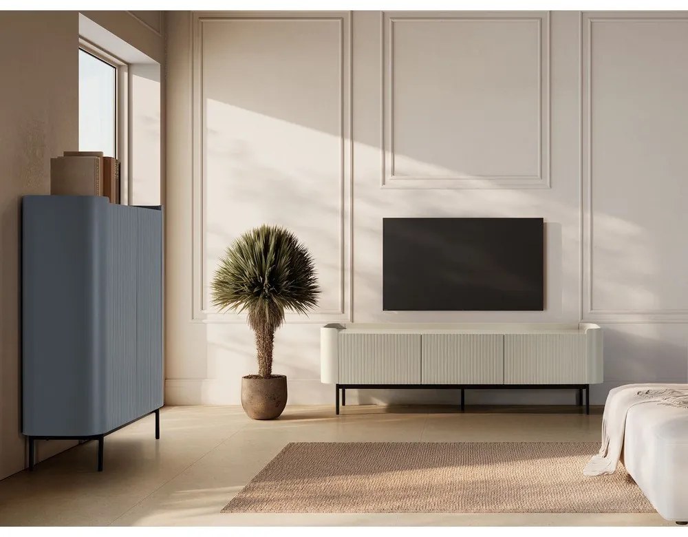 Szaroniebieska szafka 100x140x40 cm Willa – MOME