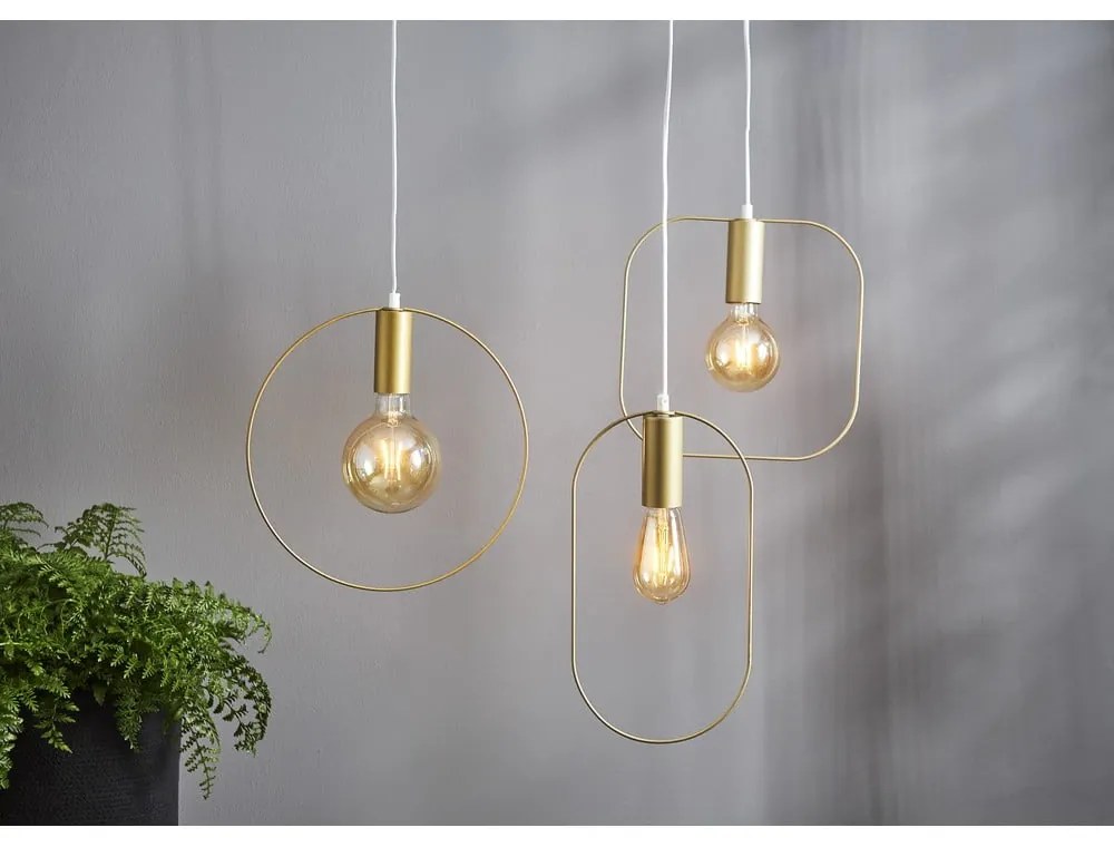 Lampa wisząca w kolorze złota Shape – Star Trading