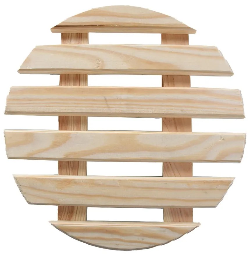 Drewniany kwietnik na kółkach ø 29 cm (wysokość 8 cm) Indoor – Esschert Design
