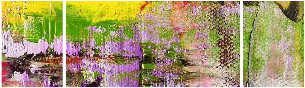 Obraz abstrakcji - malarstwo (170x50 cm)