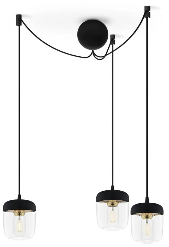 Czarny potrójny kabel wiszący UMAGE Cannonball
