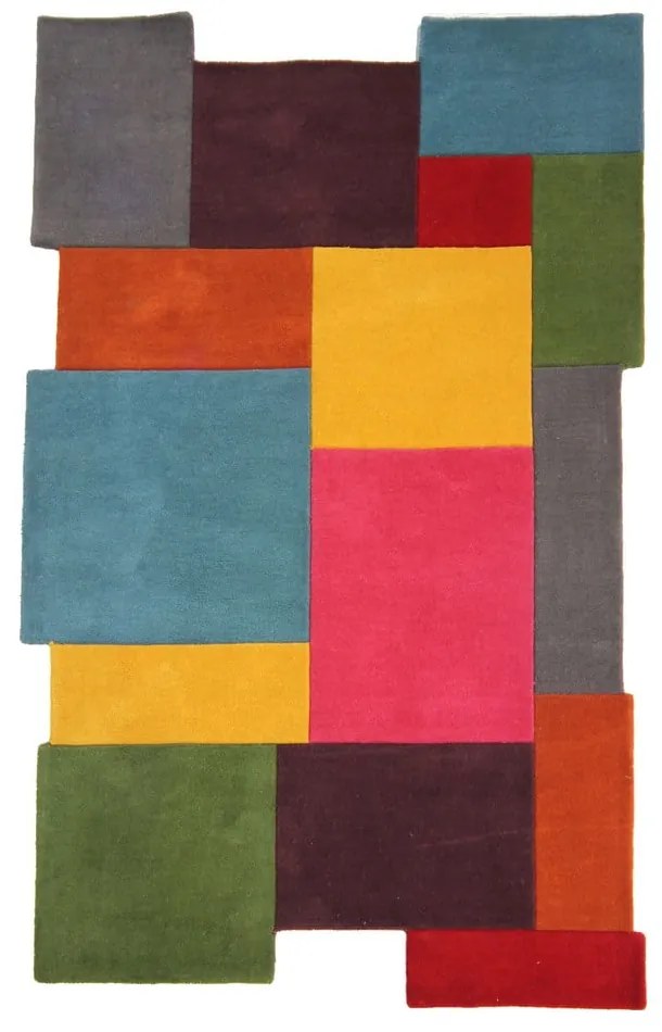 Kolorowy wełniany dywan Flair Rugs Collage, 150x240 cm