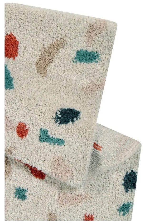Kremowy bawełniany dywan tkany ręcznie odpowiedni do prania 140x200 cm Terrazzo Marble – Lorena Canals