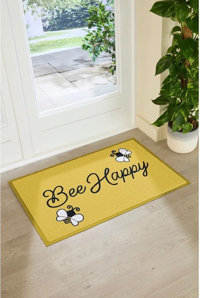 Wycieraczka z PVC 60x90 cm Bee Happy – Artsy Doormats