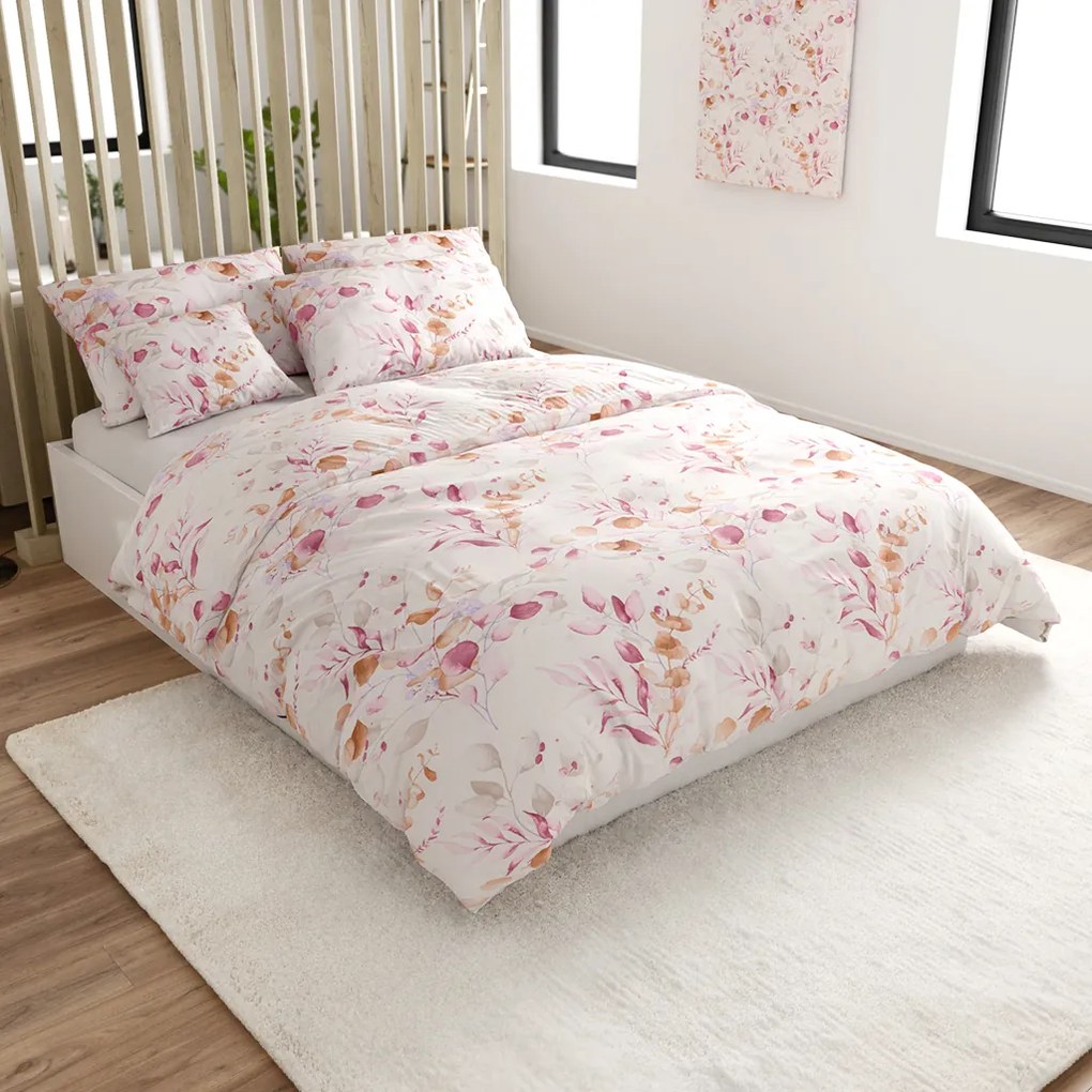 PrzytulneMieszkanie.pl PrzytulneMieszkanie.pl Pościel z mikrofibry FLORANY białe Rozmiar pościeli: 70 x 90 cm | 140 x 220 cm