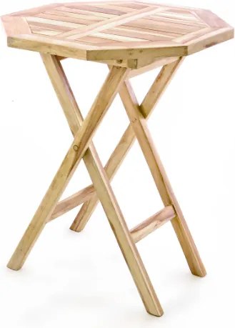 Komplet 2 x składane krzesła 1 x stolik DIVERO z drewna tekowego