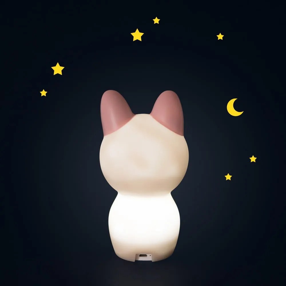 Jasnoróżowa lampa dziecięca ø 8,5 cm Cat – Moulin Roty