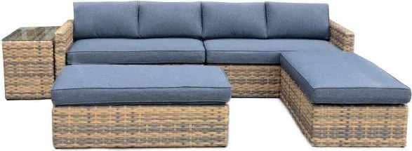 HARTFORD Zestaw sofy rattanowej