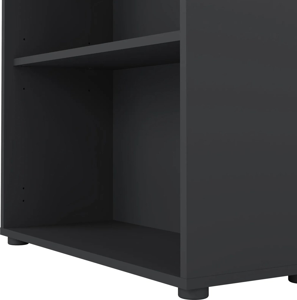 Niski regał biurowy otwarty Sign szary mat