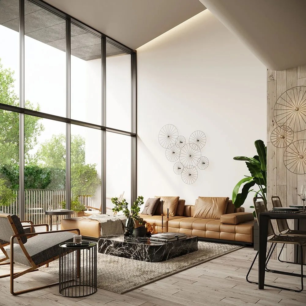 Czarna lampa sufitowa ø 45 cm Soho – Sollux