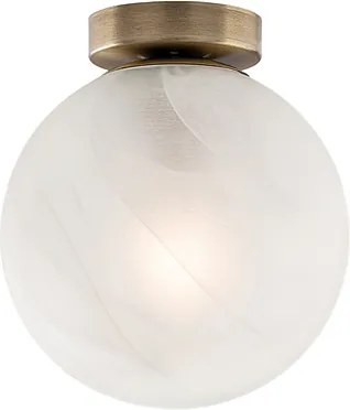 Lampa sufitowa Olaf z czarnego chromu, żelazna, 1 lampa, z kulą dm.20 H.23 Ø20 BL294-PL1-BRZ