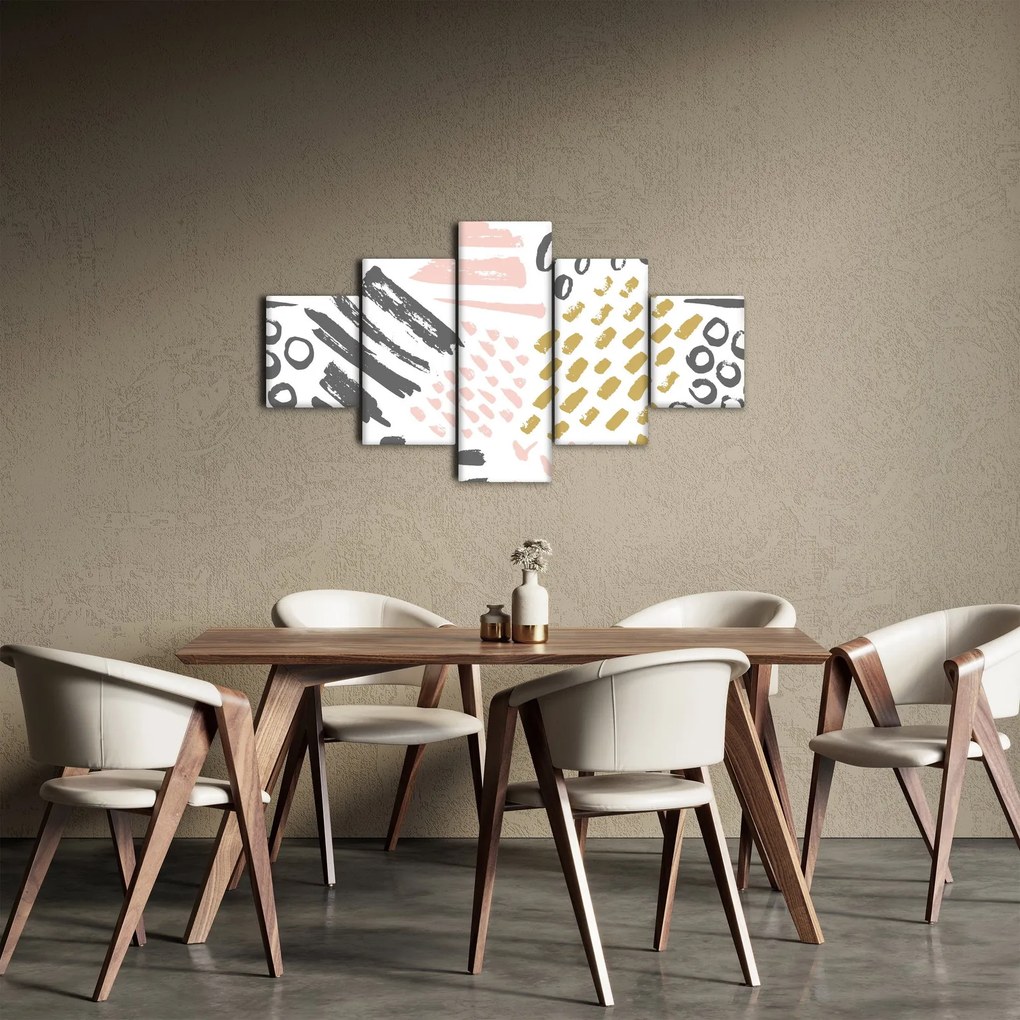 Obraz - Uderzenia abstrakcyjne (125x70 cm)