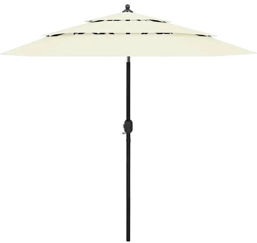 Piaskowy parasol ogrodowy z aluminiowym słupkiem - Asar