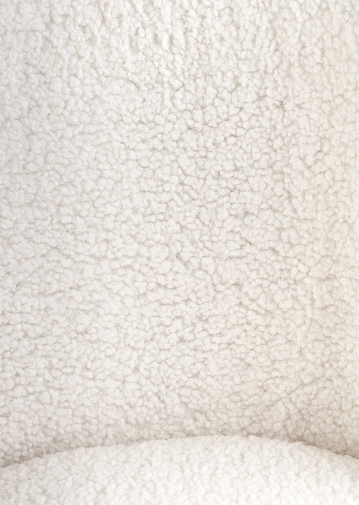 Krzesło, bouclé kremowe, K474 złoty stelaż, nowoczesne, eleganckie,