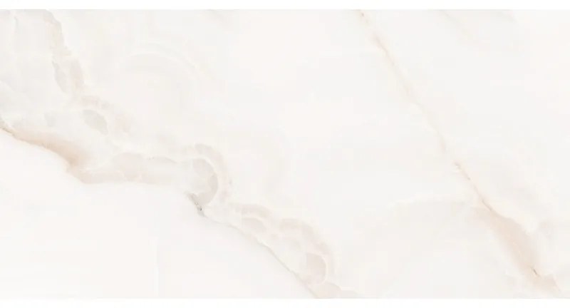 Mexen Onyx White gres szkliwiony rekt. G1, płytka podłogowo-ścienna 120 x 60 cm, połysk - TL106-120-060-01