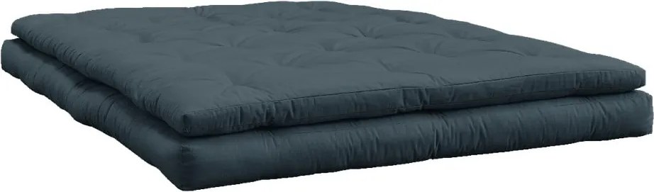 Sofa rozkładana z niebieskim obiciem Karup Design Buckle Up Petrol Blue