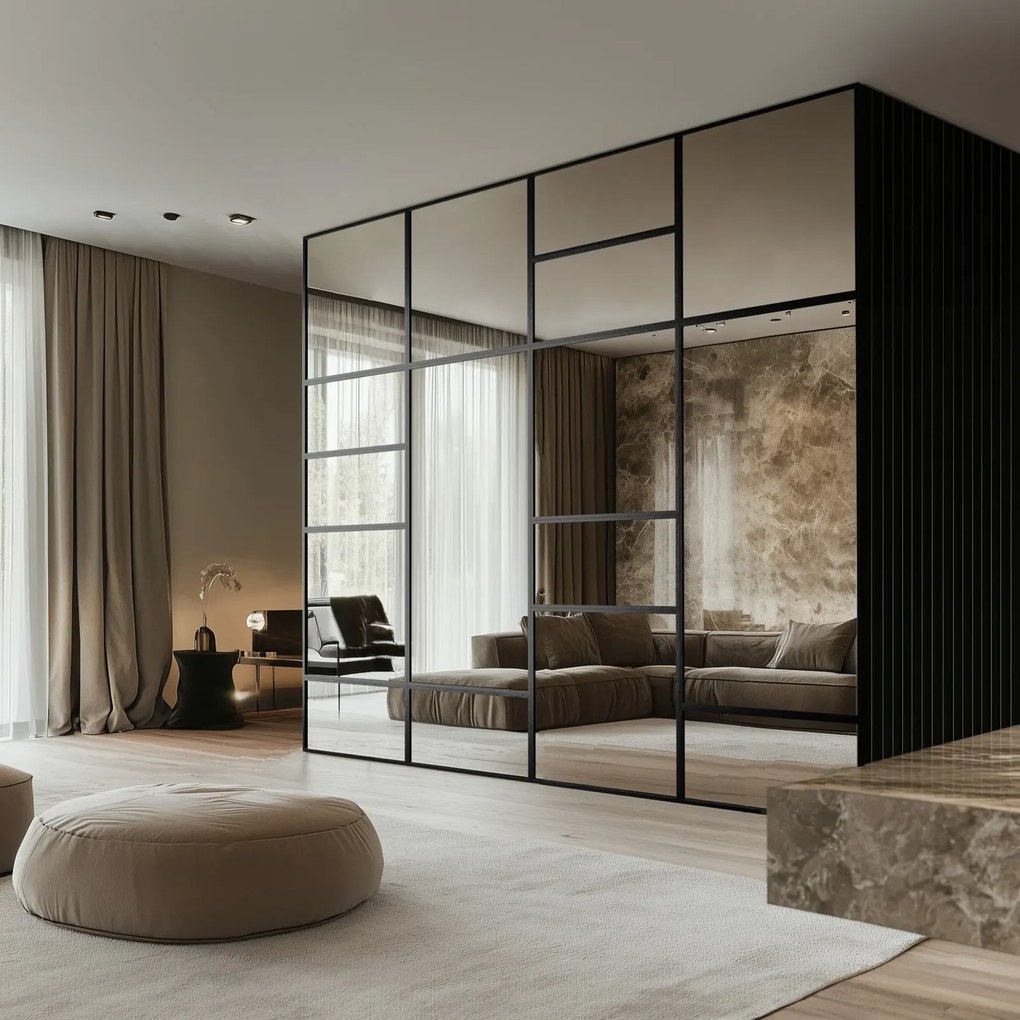 Komplet paneli lustrzanych 280x245 cm  W8-M09