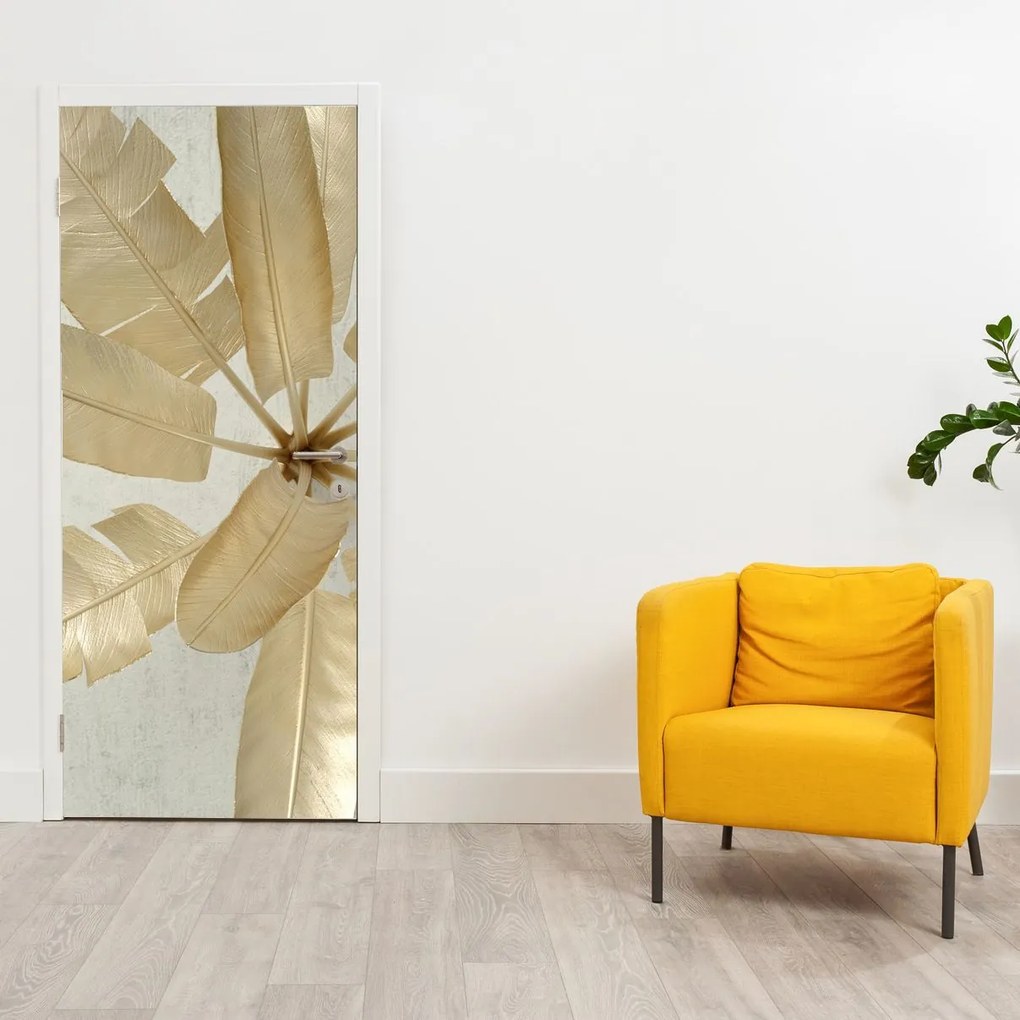 Fototapeta na drzwi - Liście palm (95x205cm)