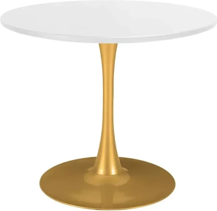 Stylowy okrągły stół Elite o średnicy 60 cm / 70 cm z MDF na metalowej nodze do jadalni, kuchni, biur, kawiarni