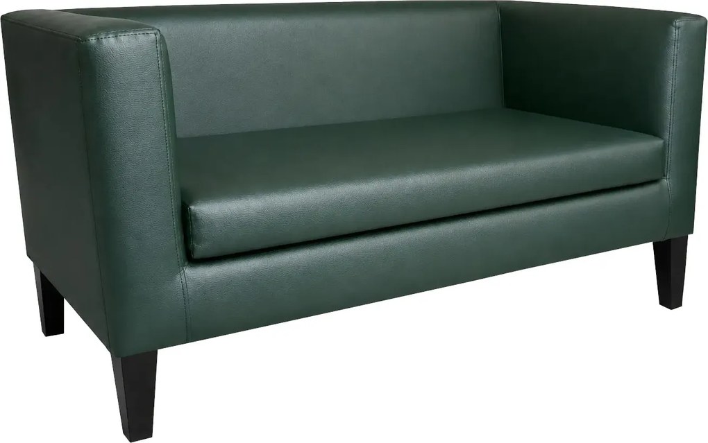 Sofa Monaco : Kolor nogi - Venge, Kolor tkaniny - EKO-SKÓRA - 6D, Typ tkaniny - Eko-skóra , Wysokość nogi - 20 cm