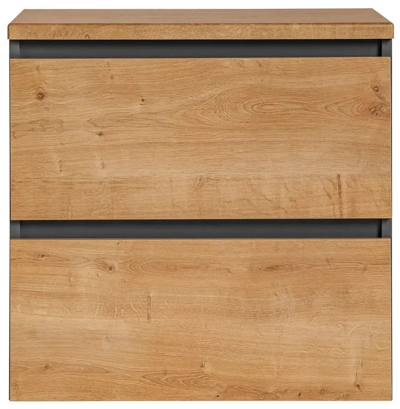 Wisząca szafka łazienkowa z umywalką - Ondela 2S 60 cm