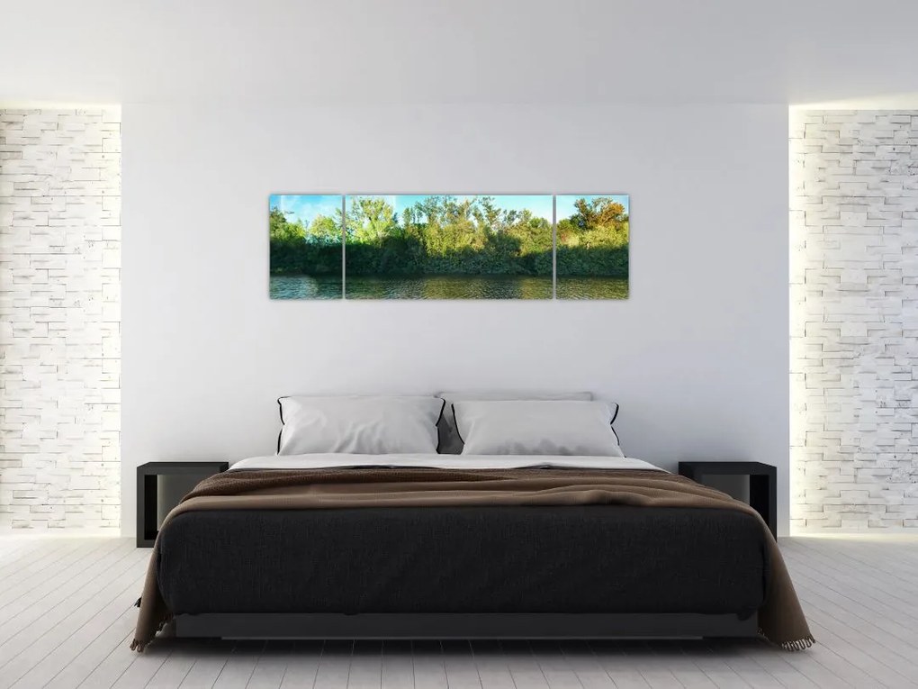 Obraz - jezioro (170x50 cm)