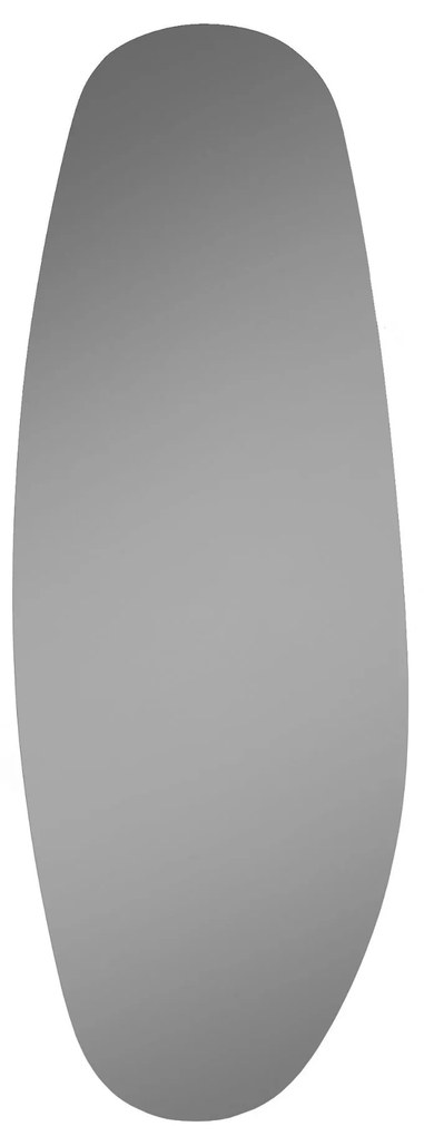 Lustro owalne z podświetleniem bezramowe 55 x 150 cm DELIS LED | Różne kolory szkła