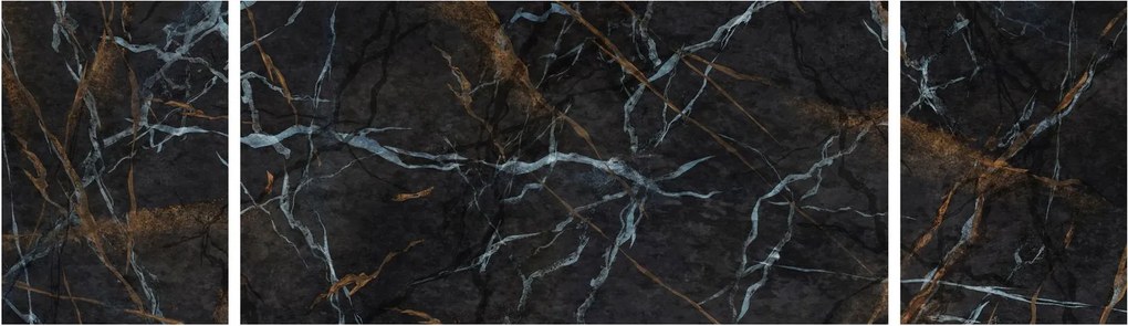 Obraz - Czarny marmur (170x50 cm)
