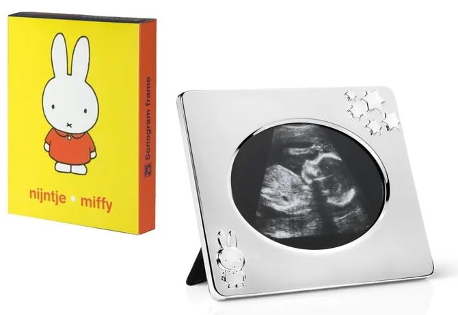 Metalowa ramka stojąca w kolorze srebra 13x10 cm Miffy – Zilverstad