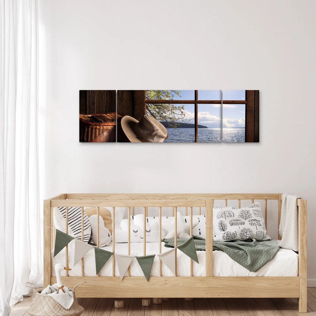 Obraz - Rybackie wyposażenie (170x50 cm)