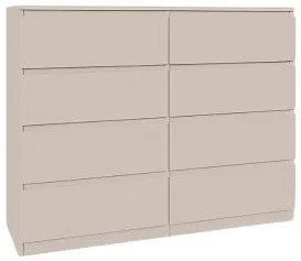 Komoda BASIC 8 szuflad – Kaszmir | 120x97x40 cm