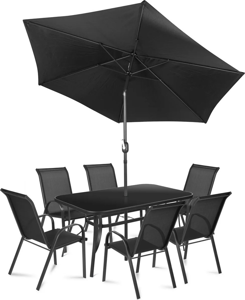 Fieldmann Zestaw mebli ogrodowych Ruby Dark, 8 szt.