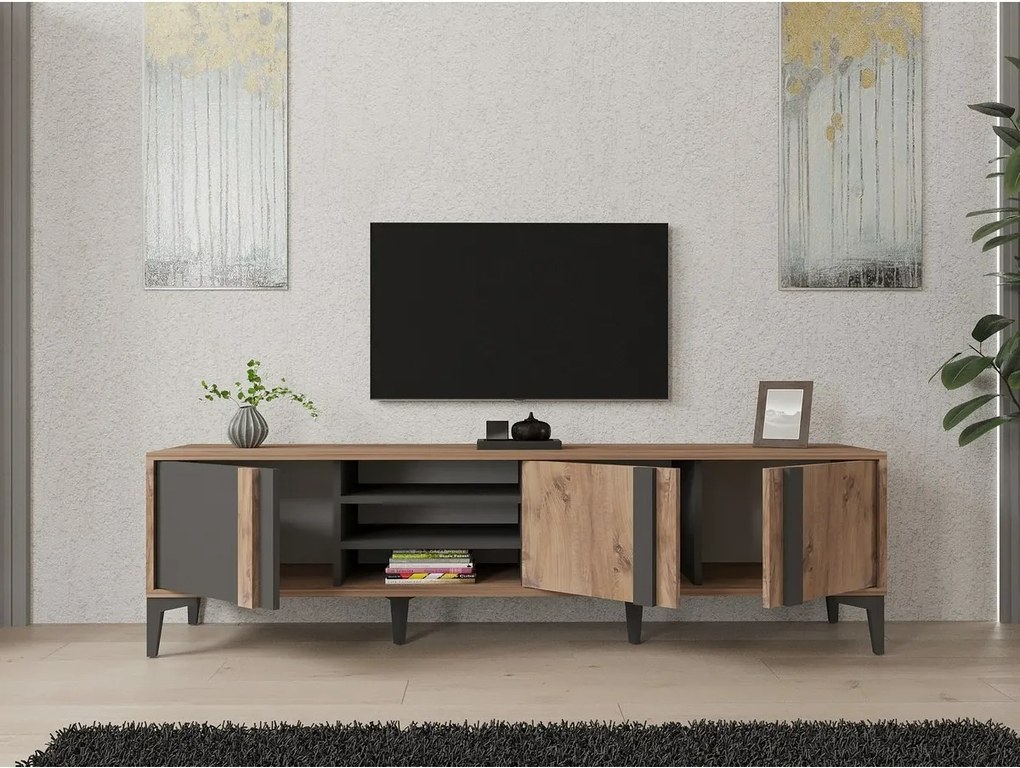 Stolik pod telewizor Mengu Atlantic Pine and Anthracite